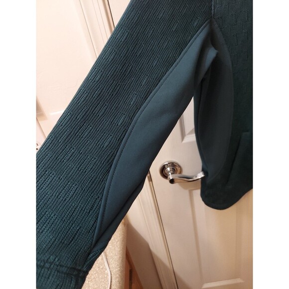 Swiss Tech Women's Front zip Jacket Teal Rain  Pockets Medium - Picture 5 of 10